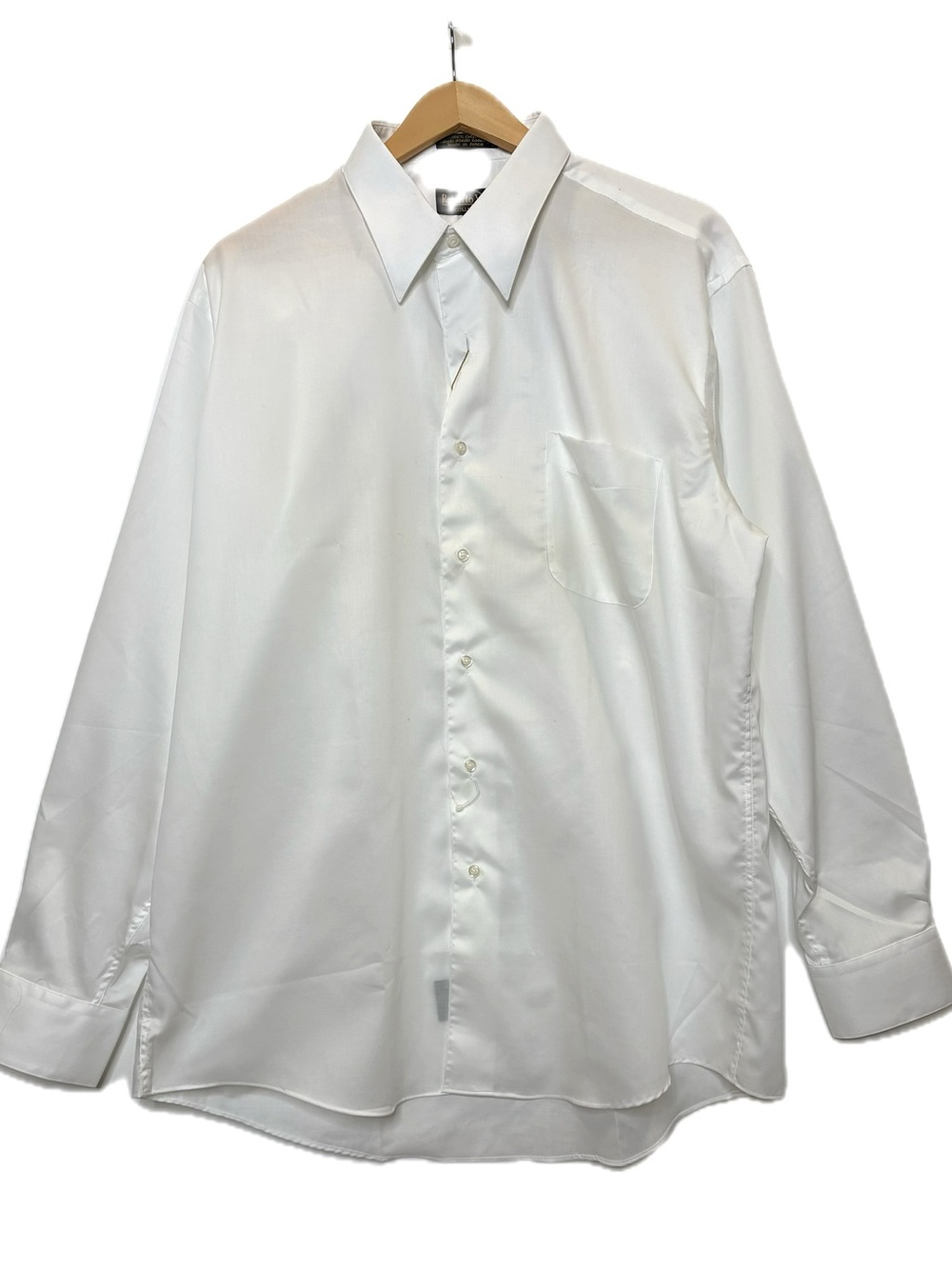 NWT Roberto Villini White Button Down Dress Shirt Mens Sz 16 1/2 34/35 Long Slv